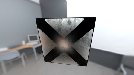 Rusty X-Block 3D Model