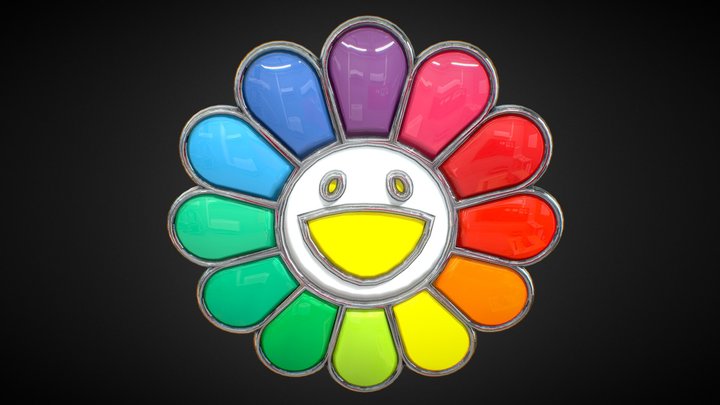 Takashi Murakami Flower 3D Model