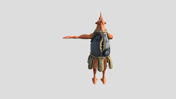 Cannibal Shark 3D Model