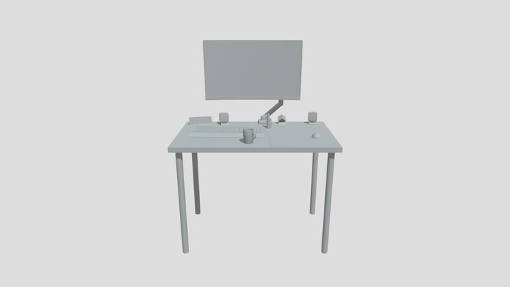 Draft - 10 Predmetov V Komnate 3D Model