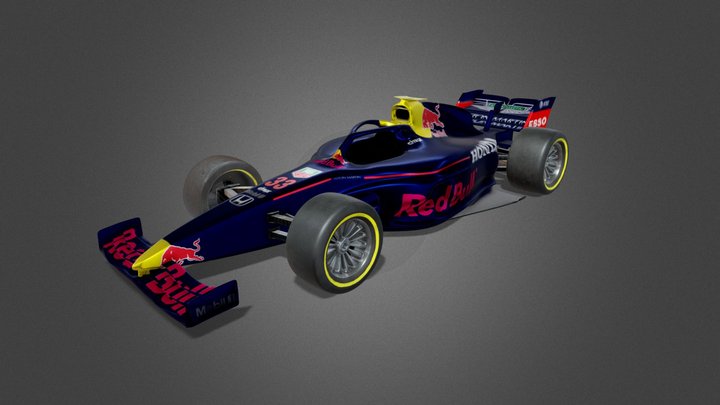 Aston Martin formula 1 car 3D Model