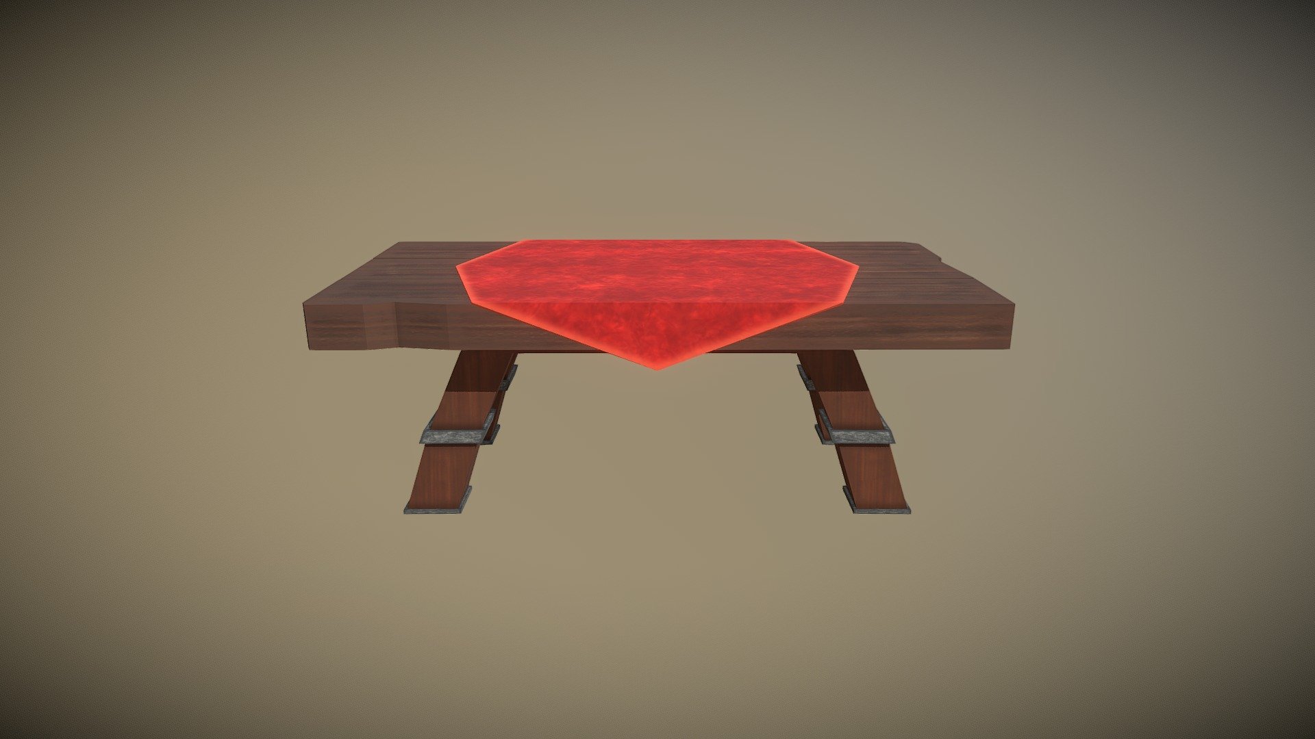 Low Poly table Hand Painted - 3D model by Luiver [8db2588] - Sketchfab