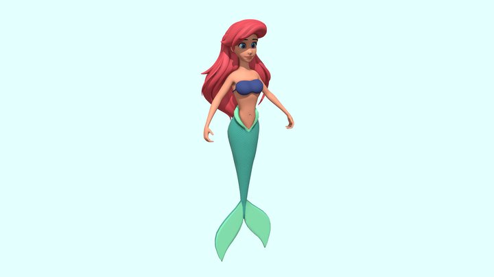 Princess Ariel ( The Little Mermaid ) 3D Model