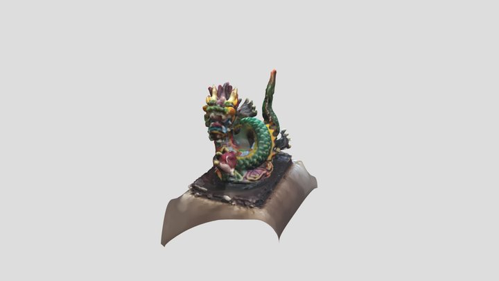 Chinese Dragon Idol 3D Model