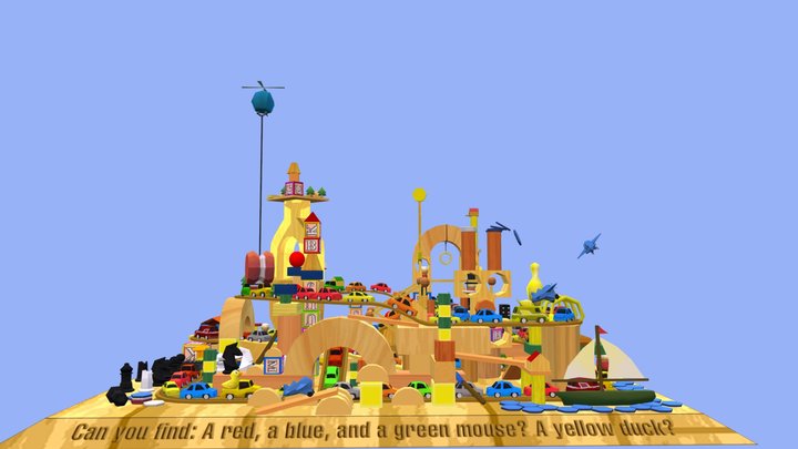 Lost Object Prototype Scene 3D Model