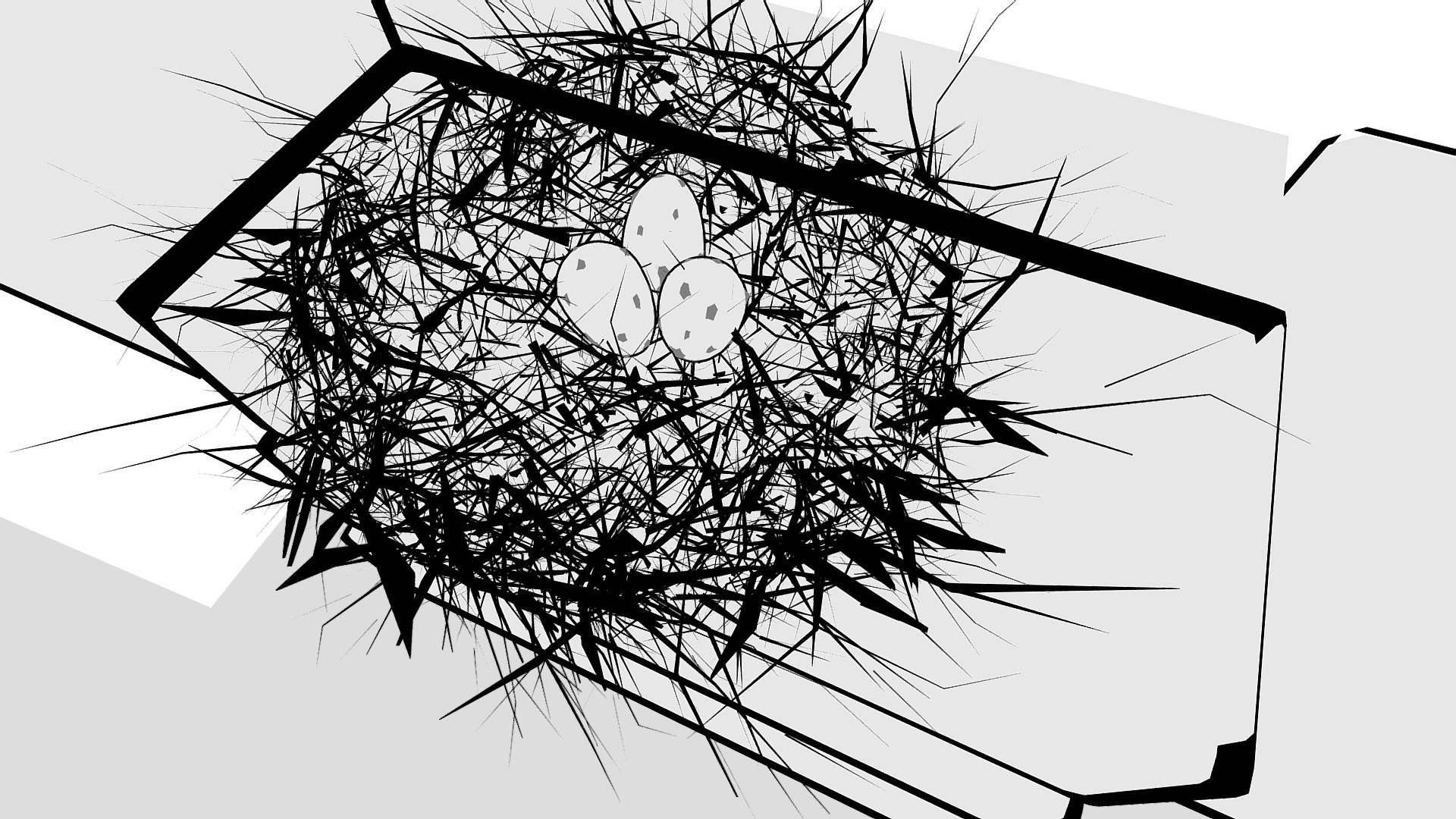 Inktober 2019 Frail — Sketchfab embed 3D viewer