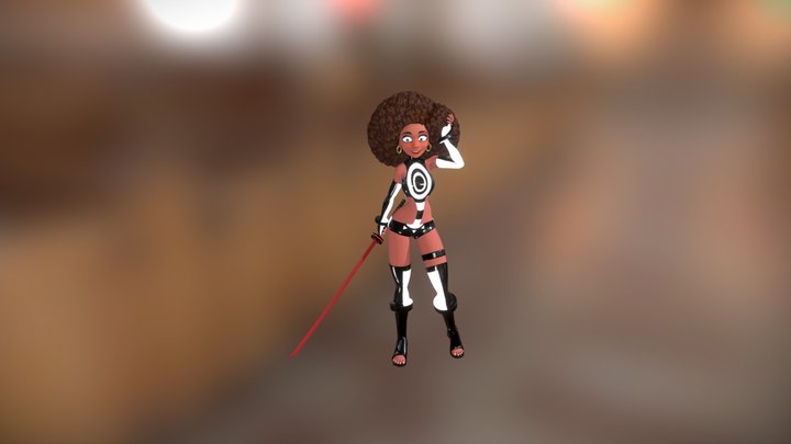 Assassin_Afro 3D Model