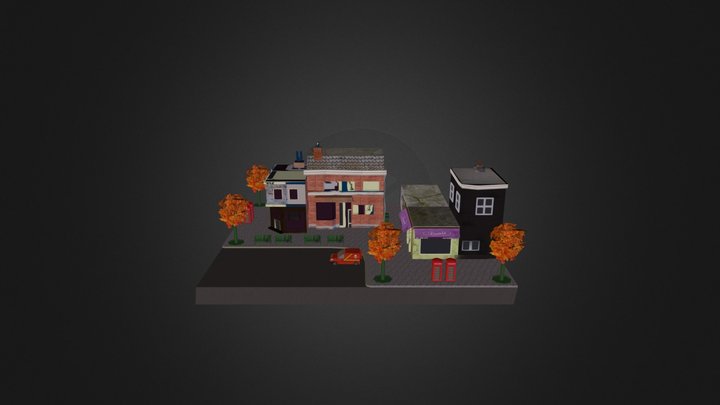 1DAE13 Van Zundert Anja -  City Scene  3D Model