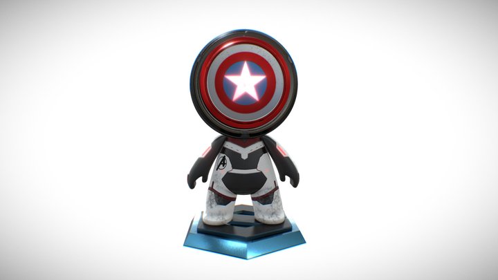 MeetMat Captain America - End Game Suit 3D Model
