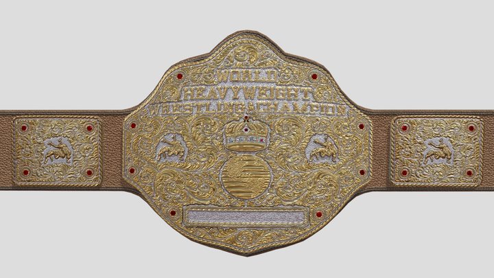 NWA - BIG GOLD BELT BY AGW BELTS – Free 3D Model STL