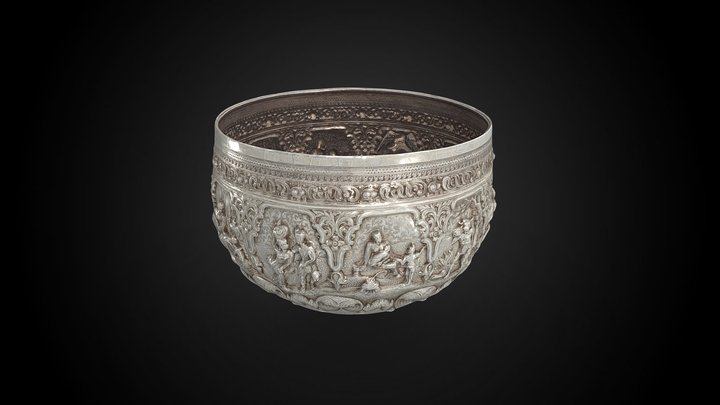 Silver Offering Bowl, c. 1880 CE – Free 3D Model STL