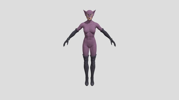 Catwoman Halloween 3D Model