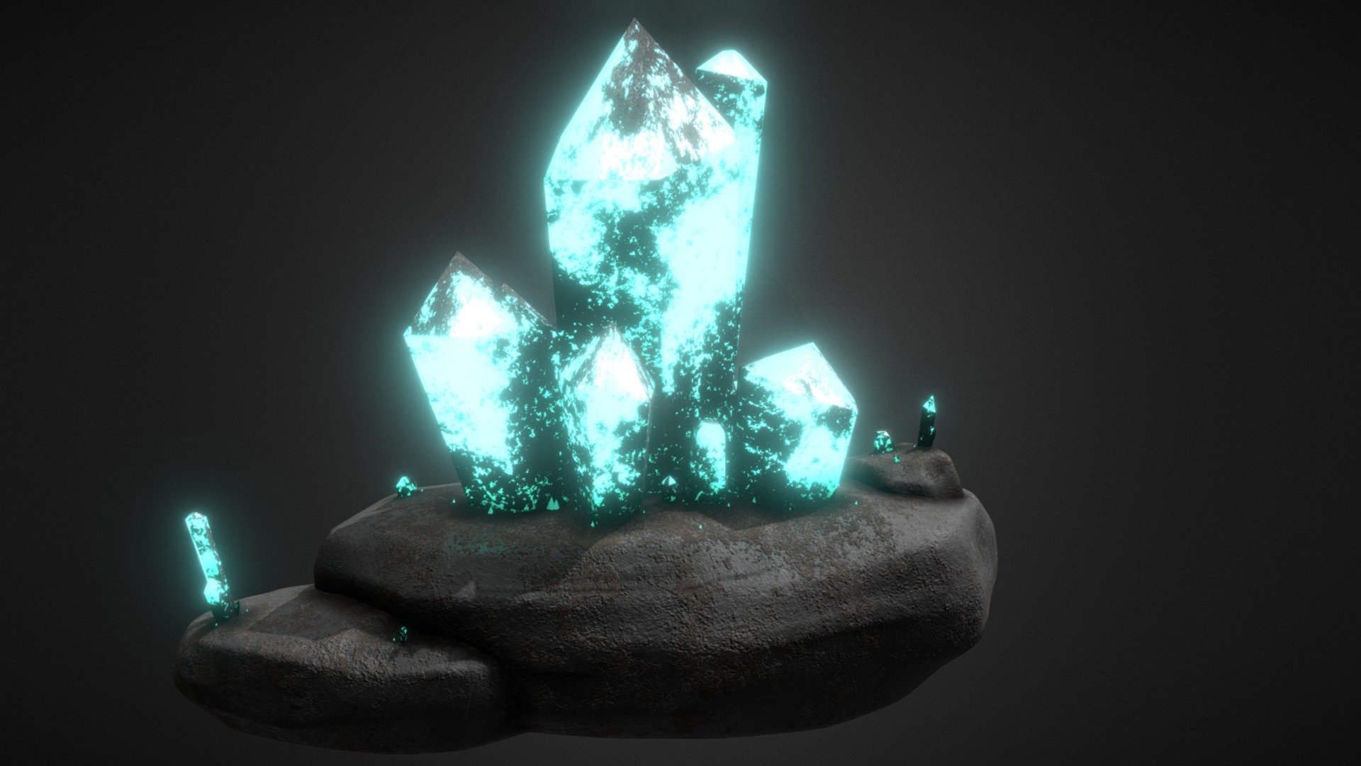 Sky Blue Crystal - Download Free 3d Model By Zambur [8dbb4fc] - Sketchfab