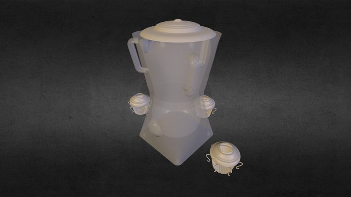 סט קפה אלחזוב סופי 3D Model