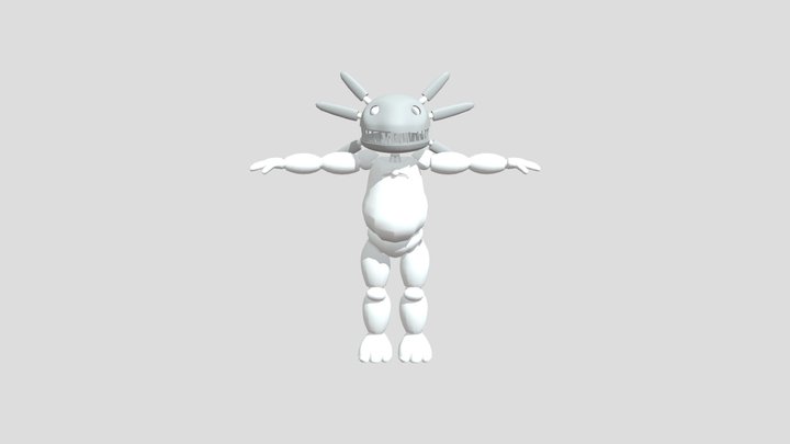 Axolotl Freddy Body 3D Model