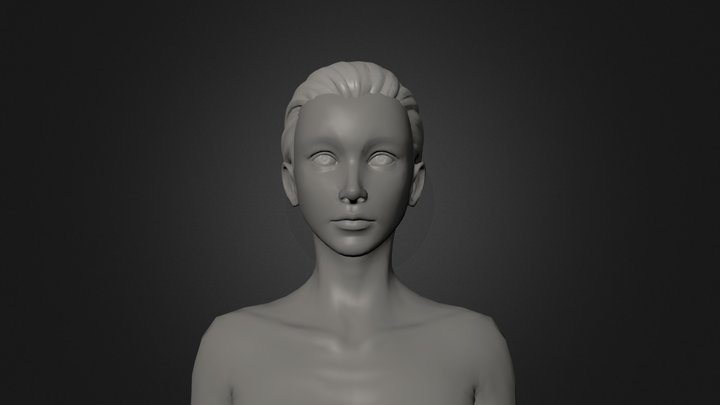 Female anatomy study 3D Model