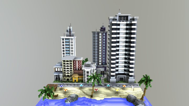 Praia 3D Model