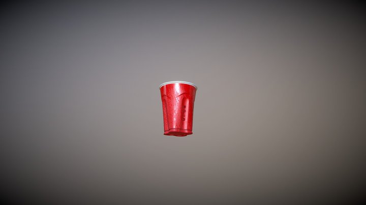 Solo Red Cup 3D Model