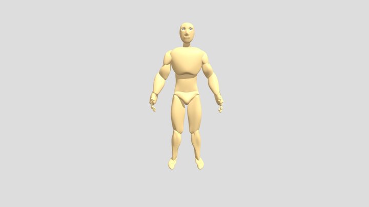 Stylish model of man 3D Model