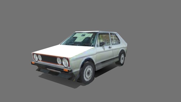 Fox Mk1 (Volkswagen Golf Mk1) 3D Model