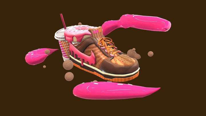 Nike Dunkin' Low 3D Model