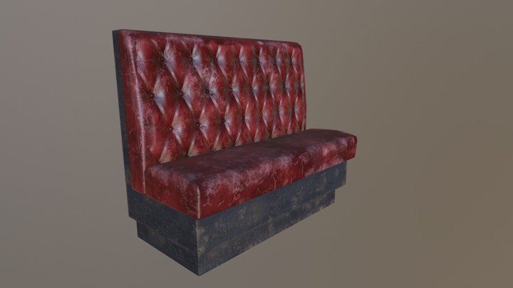 Bar Booth 3D Model