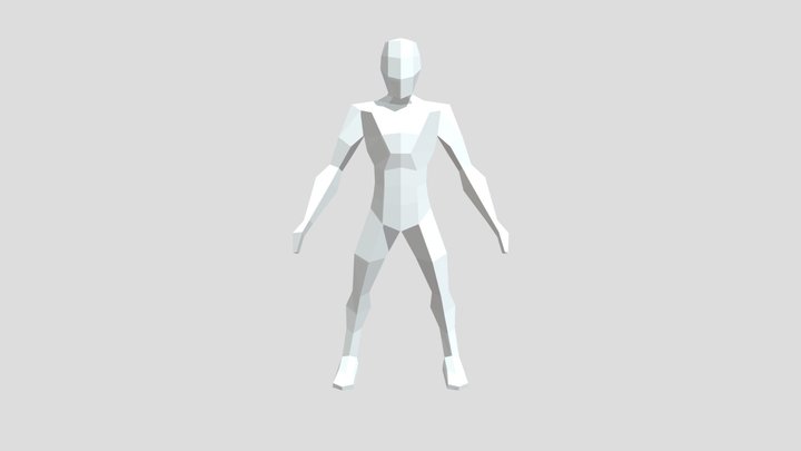 Lowpoly Human Reff 3D Model