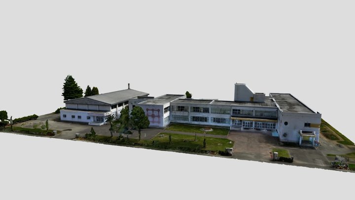 【中富良野町】中富良野小学校 3D Model