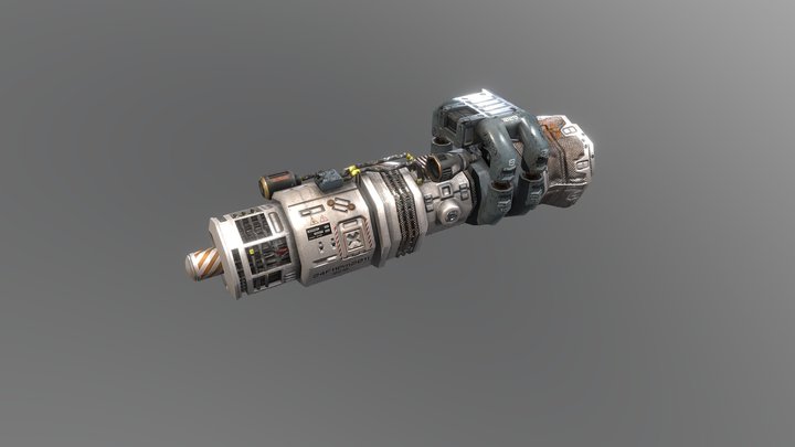 Warp Drive Engine 3D Model