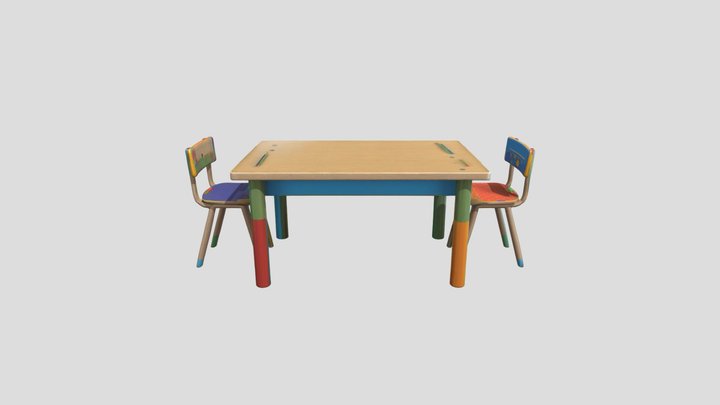 Mobiliario Escolar – Free 3D Model STL