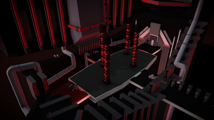 Star Wars - Low Poly - Moff Gideon's Boss Room 3D Model