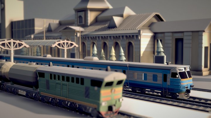 railway station – Modèle 3D gratuit STL