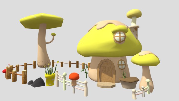 marshroom house 3D Model