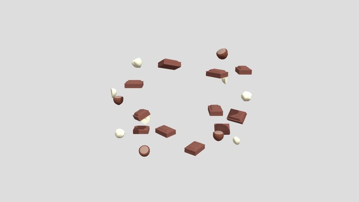 Plitky Choco Nuts 3D Model