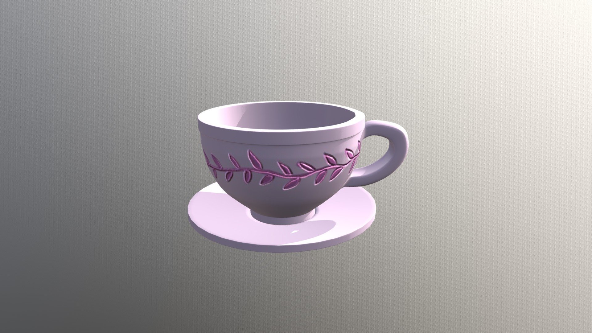 Tea party Cup_ Alice in Wonderland - 3D model by Mariannng [8dc7550 ...