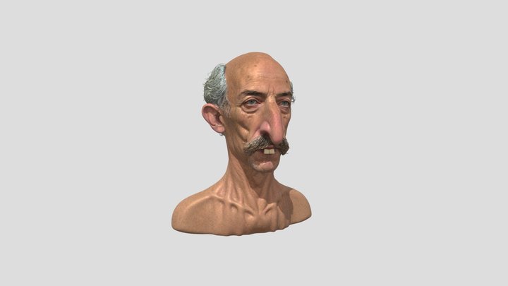 The Long Face oldman 3d model free