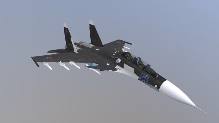 Russian Su-30SM "45 Blue"