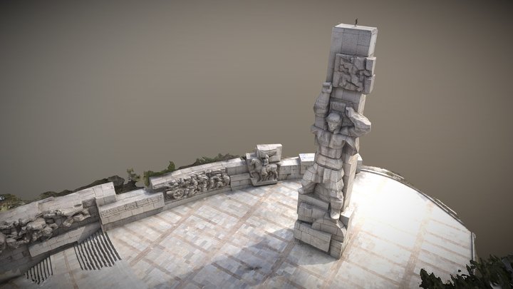 Memorial park Apriltsi (central part) 3D Model
