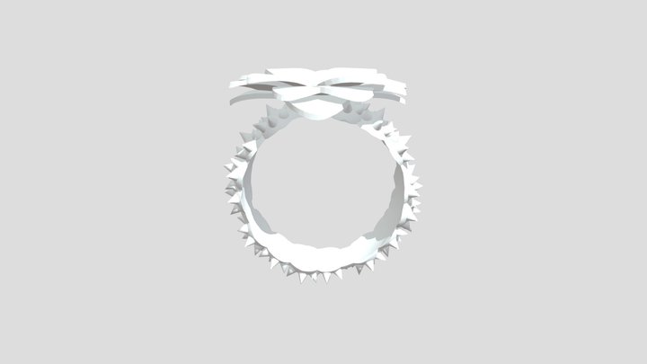 Flower Thorn ring 3D Model