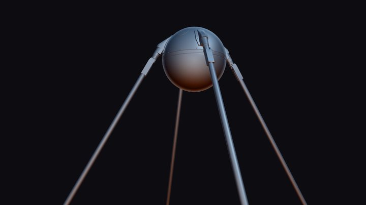 Sputnik 1 3D Model