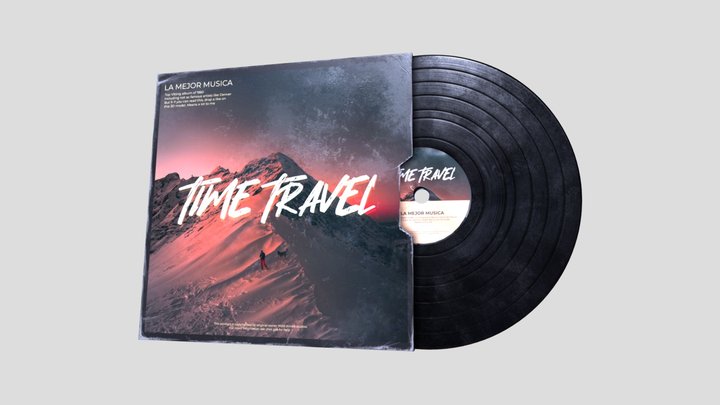Vinyl Disk and cover 3D Model