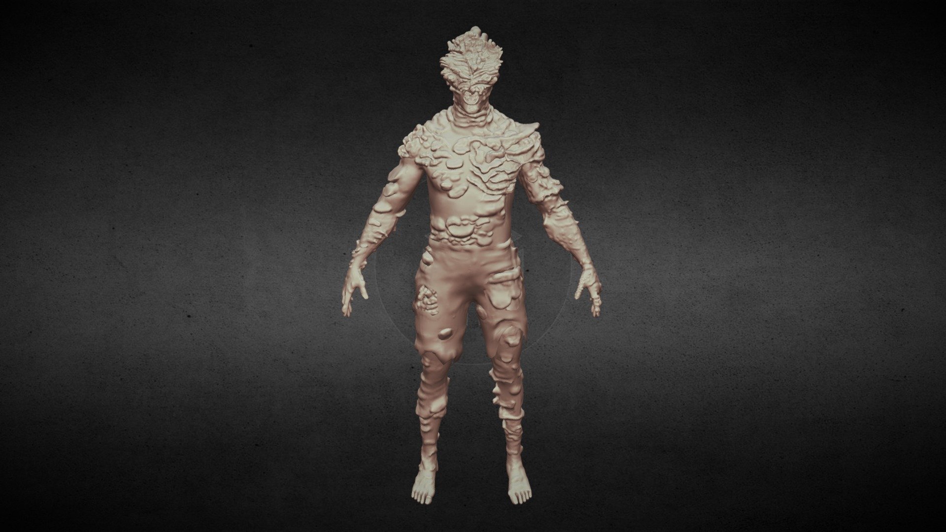 The Last of Us Clicker 3D Model 3D model 3D printable