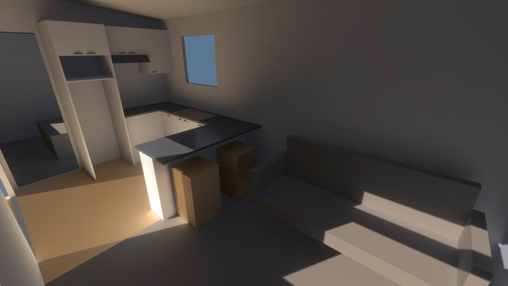 House VRay Baked Gi Test 3D Model