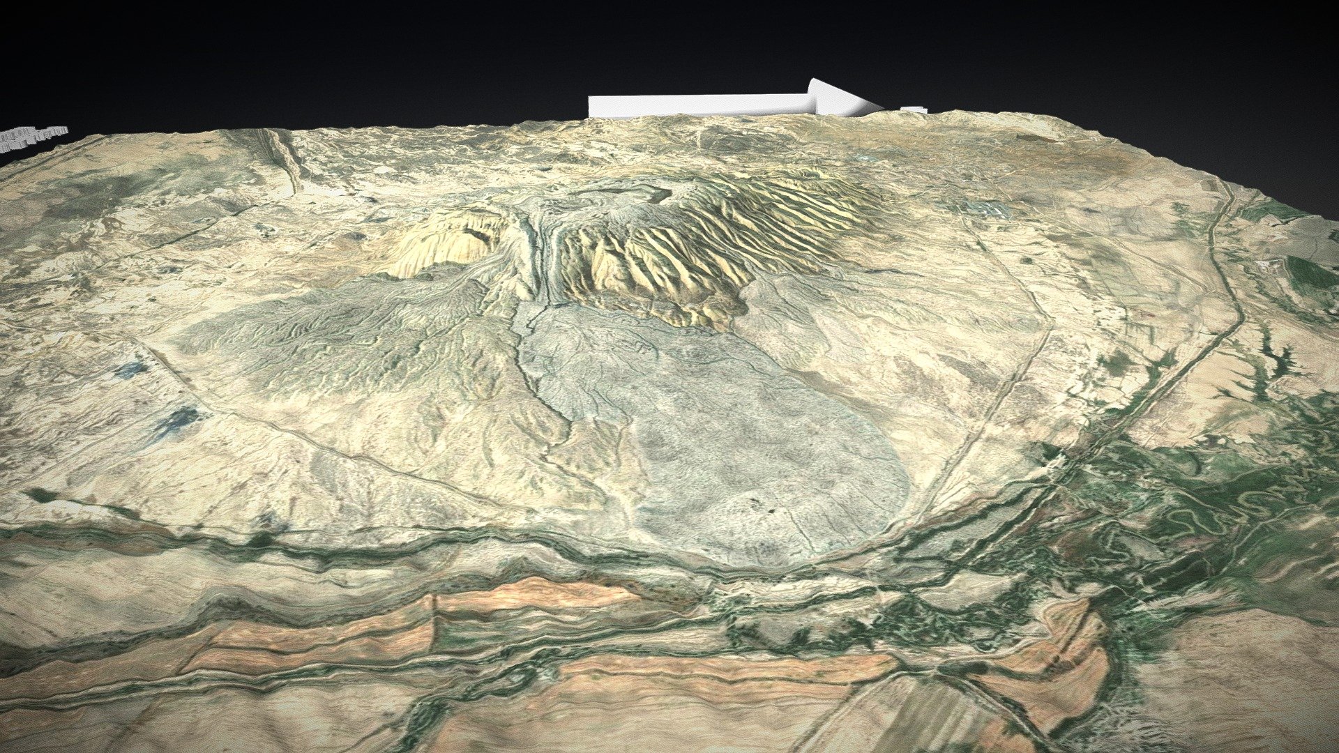 Mud volcano near Kurdcu, Azerbaijan (x2)