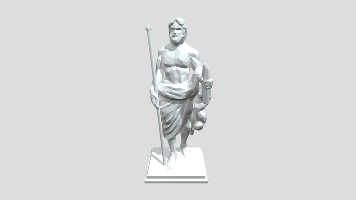 Zeus Wireframe 3D Model