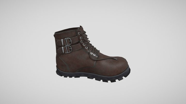 Leather shoes 3D Model