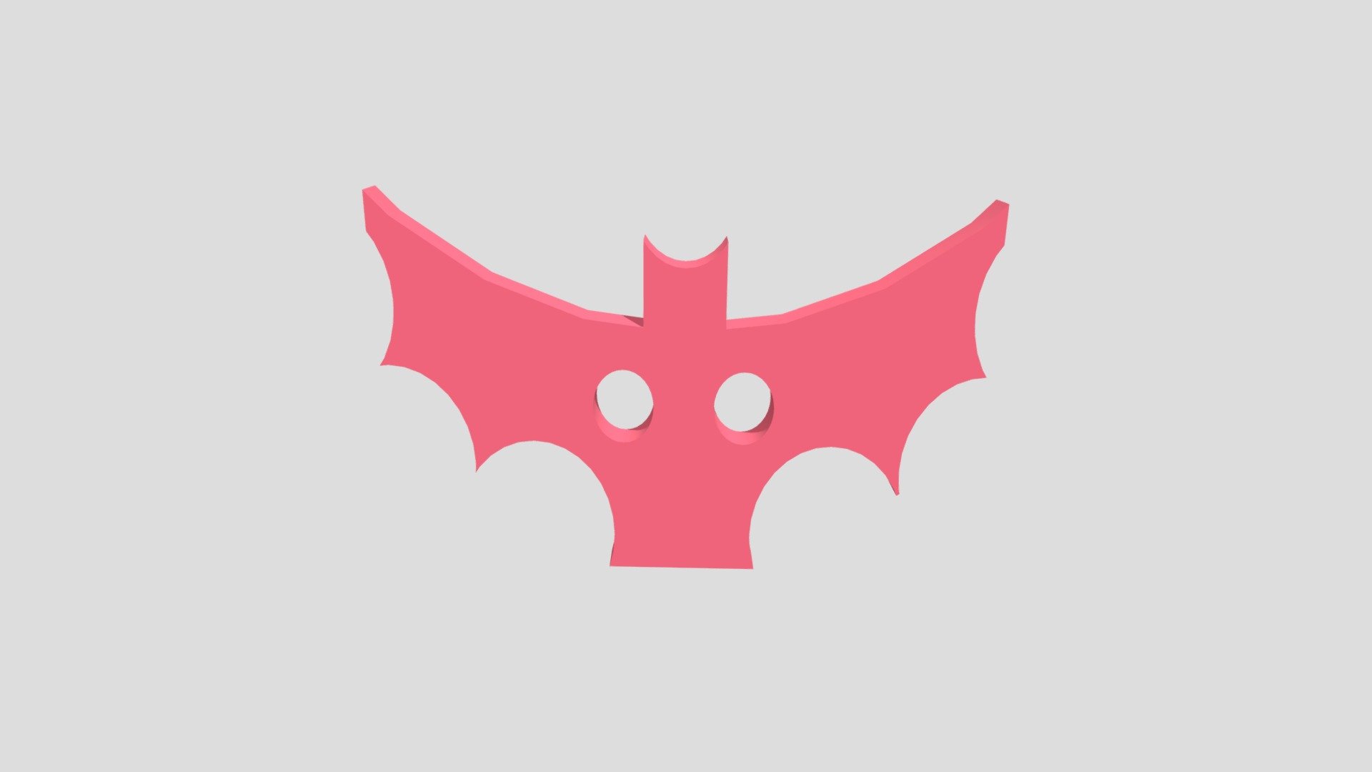 Bat Button - 3D model by 010076902 [8dcd00d] - Sketchfab