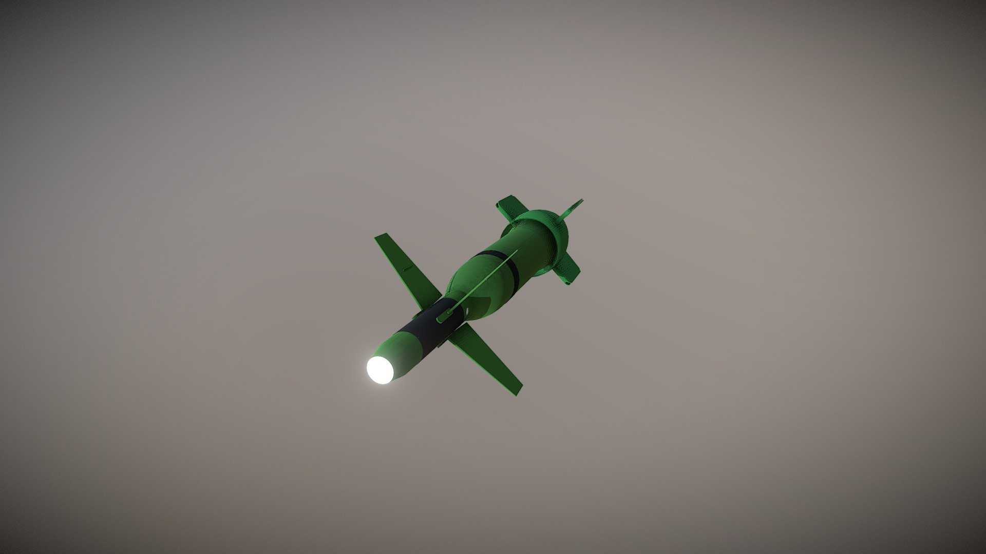 Low Poly GBU-24 laser guided bomb
