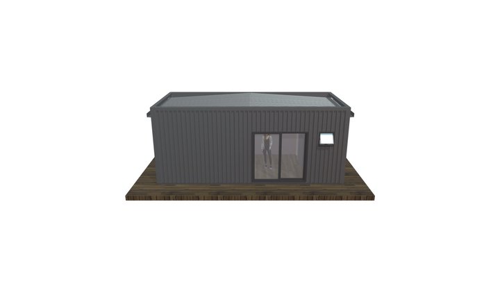 Chalé Modular 22m2 em Steel Frame 3D Model