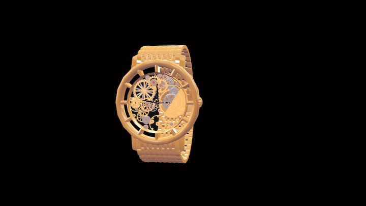 Reloj basado en Paket Philippe 5180_1R 3D Model
